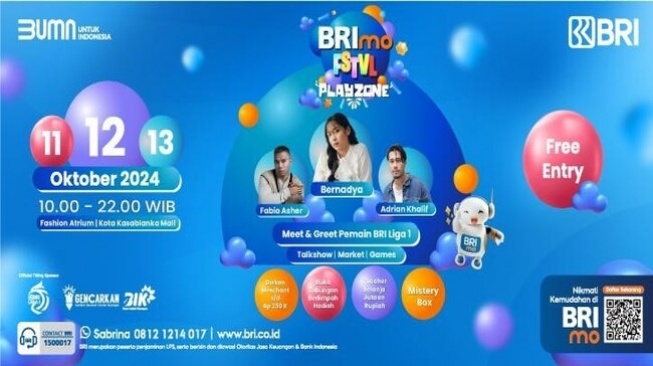 Mau Nonton Konser Bernadya Gratis? Yuk! Datang ke BRImo FSTVL Playzone