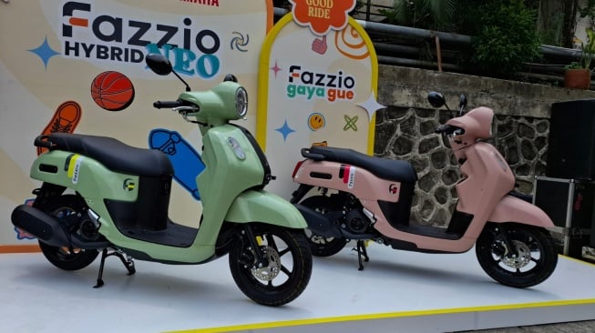 Yamaha Indonesia Menghadirkan Pilihan Warna Baru Untuk Model Fazzio Hybrid. (Foto: SUARA.com/Manuel Jeghesta)