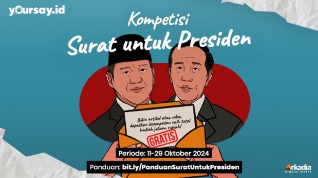 Rebutkan Total Hadiah Rp10 Juta, Yoursay Gelar Kompetisi Surat untuk Presiden