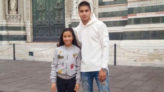 Kevin Diks dan adik perempuannya, Zhane Diks [Facebook Kevin Diks]