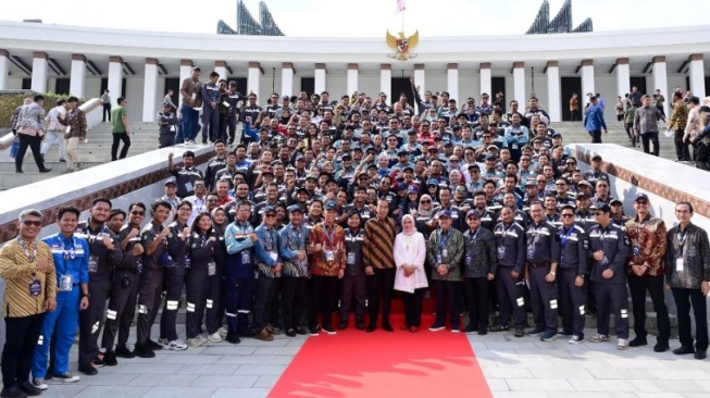 Presiden Jokowi resmikan Istana Negara di IKN (Twitter/@jokowi)