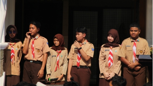 Kampanye Terbuka Paslon Ketua OSIS SMA Negeri 1 Purwakarta Jelang Pemilihan