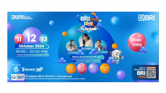 BRImo FSTVL Playzone Hadir di Mall Kota Kasablanka, 10-13 Oktober 2024