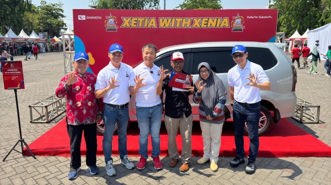 PT Astra Daihatsu Motor (ADM) Menggelar Daihatsu Kumpul Sahabat Sidoarjo, Menyapa Pelanggan Setia. (Suara.com/Manuel Jeghesta)