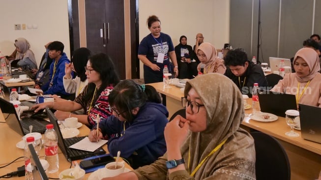 Suasana jalannya Workshop Kolaborasi Suara.com dan Universitas Atma Jaya Yogyakarta  di Hotel Swiss-Belinn Malang, Jawa Timur, 10 dan 11 Oktober 2024. [Dokumen Suara.com]