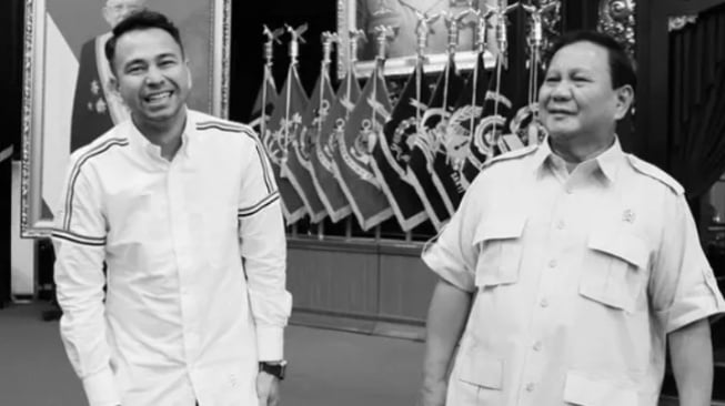 Raffi Ahmad semringah bersama Prabowo Subianto (Instagram/prabowo)