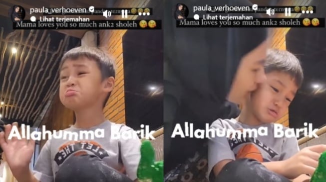 Unggahan Paula Verhoeven bersama anak (Instagram)