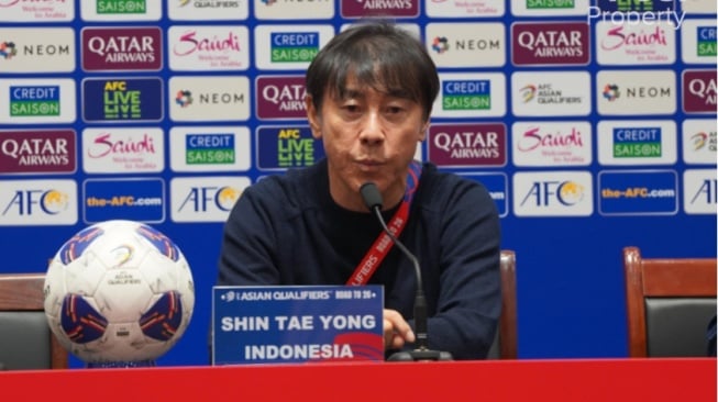 Singgung Timnas Indonesia, Shin Tae-yong Bikin Wartawan Cina Kicep