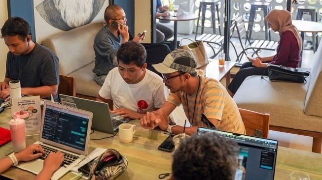 Suasana Cafe Blanco Coffee di Kota Jogja. (Instagram/@blancocoffeeid)