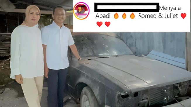 Pose di Samping Mobil Lawas nan Langka Bersama Istri, Bahlil Disebut Romeo dan Juliet