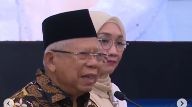 Pidato terakhir Wapres Ma'ruf Amin menyinggung pejabat yang suka poles pencitraan. (Tangkapan layar/Instagram)