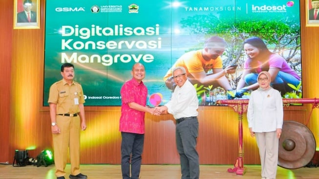 Indosat x GSMA dalam kerja sama di IOT Mangrove. [Indosat]