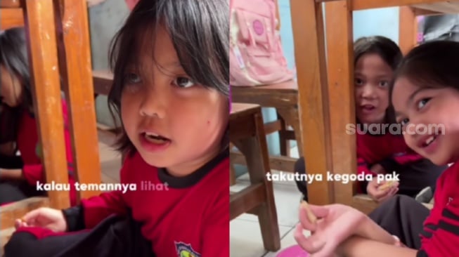 Viral Siswa SD Makan di Bawah Meja, Alasan di Baliknya Bikin Salut