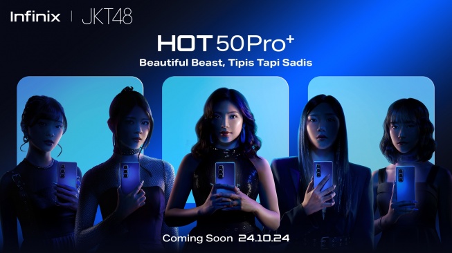 Seri Infinix Hot 50 Meluncur ke Indonesia 24 Oktober, JKT48 Jadi Brand Ambassador Baru