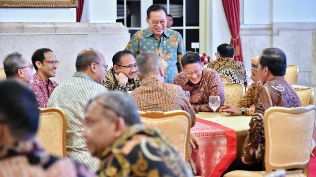 Suasana perjamuan makan siang di Istana Negara, Jumat (18/10/2024). [Foto: Vico - Biro Pers Sekretariat Presiden]