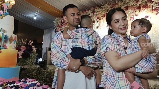 Raffi Ahmad dan Nagita Slavina di BSD, Tangerang Selatan pada Sabtu (19/10/2024)