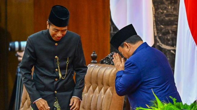 Dipuji-puji saat Pidato Perdana jadi Presiden, Prabowo Ucap Terima Kasih ke Jokowi: Anda Telah Berjasa