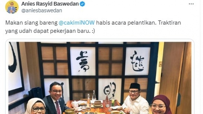 Cuitan Anies Baswedan (X)