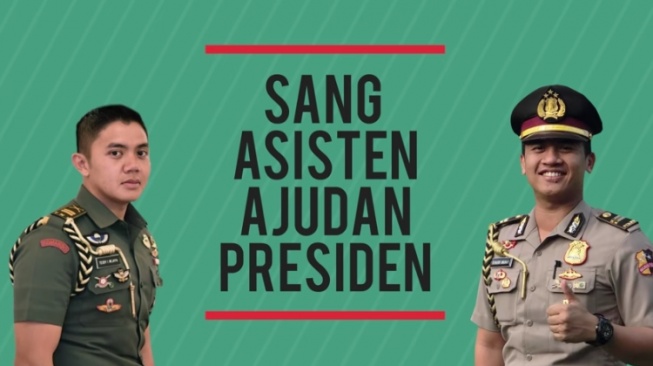 Tangkapan layar vlog Jokowi tentang asisten ajudan presiden, yaitu Mayor Teddy Indra Wijaya dan Kompol Syarif Muhammad Fitriansyah. (YouTube/Presiden Joko Widodo)