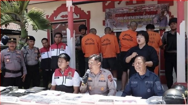 Gerak Cepat, Polisi Tangkap Dua Jambret di Sanur Dan Tembak Kakinya