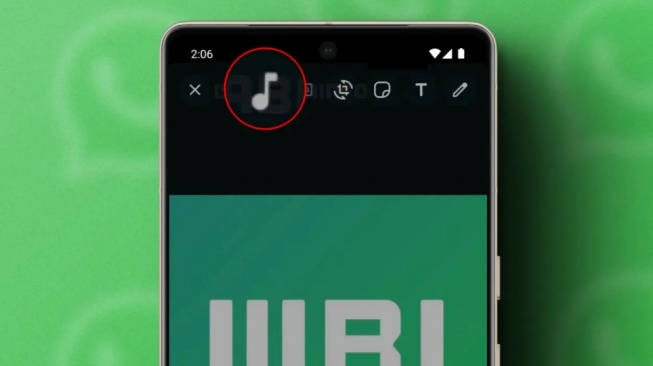 Fitur musik WhatsApp. [WABetaInfo]