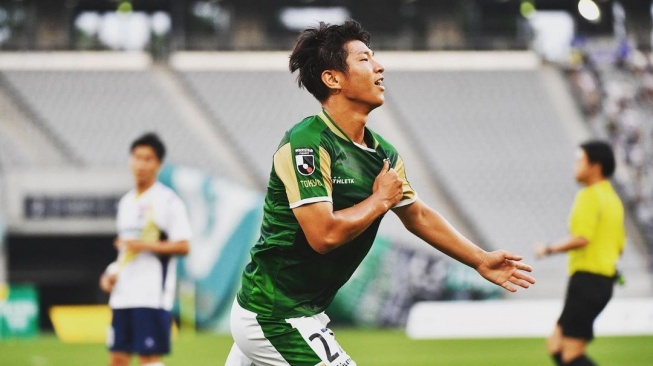 Penyerang klub Jepang Tokyo Verdy, Goki Yamada. [Dok. Instagram Goki Yamada]