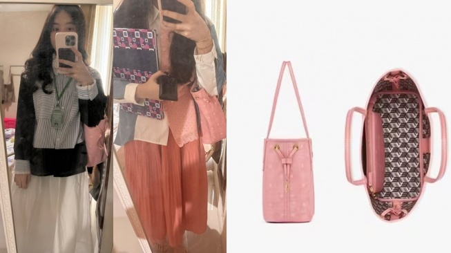 Gaya cantik Hasya anak tiri Irish Bella saat kuliah. (Kolase TikTok/h.assya dan jp.mcmworldwide.com)