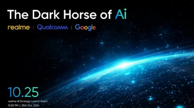 Jelang Perilisan HP Flagship, Realme Gelar Acara 'The Dark Horse of AI'