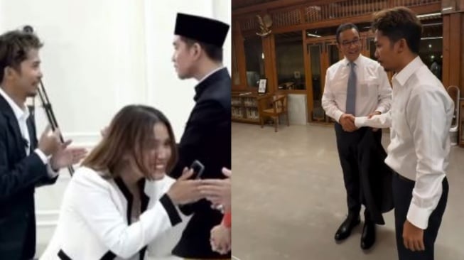 Beda Ekspresi Gibran dan Anies Baswedan saat Bertemu Dian Neo Japan, Ada yang Kaget?