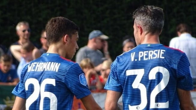 Jordy Wehrmann dan Robin van Persie [Instagram]