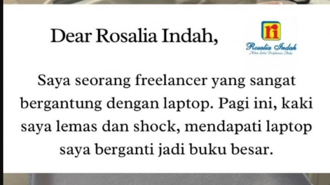 Seorang Freelancer kaget laptopnya berubah menjadi buku batik besar (X)