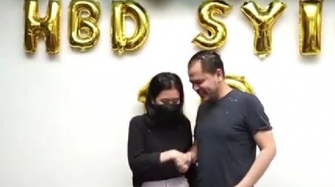 Haldy Sabri dan sang putri. [TikTok]