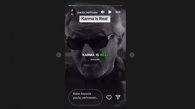 Paula Verhoeven sindir soal karma (Instagram/@paula_verhoeven)