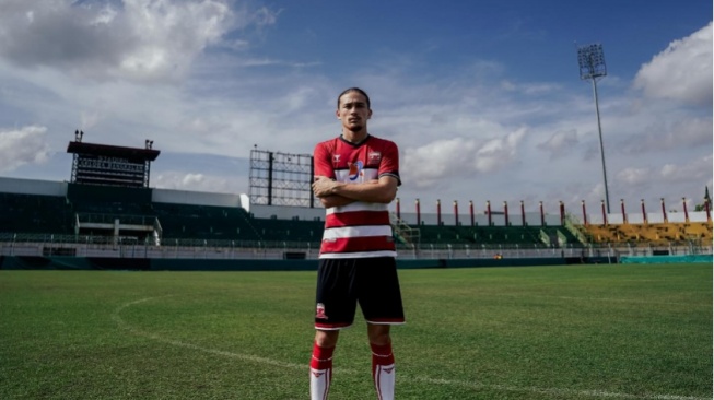 Pemain Madura United, Jordy Wehrmann. (Instagram/jordywehrmann)