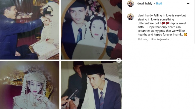 Foto lawas Haldy Sabri, suami Irish Bella (Instagram/dewi_haldy)