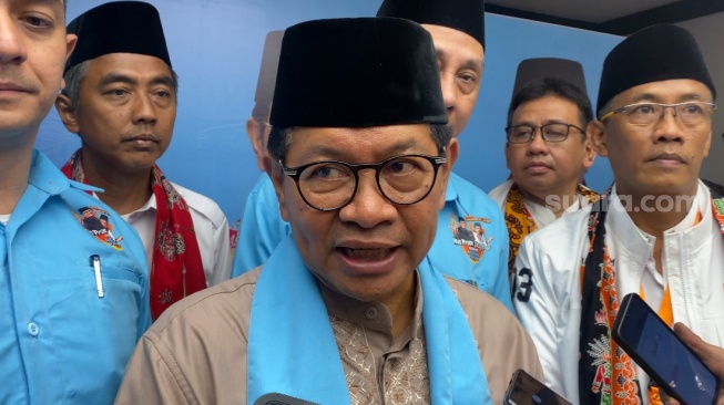 Calon Gubernur (Cagub) Jakarta Nomor Urut 3, Pramono Anung. (Suara.com/Faqih)