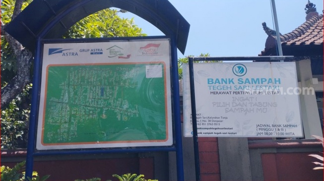 Bank Sampah Intan, Banjar Tegeh Sari, Kota Denpasar (suara.com/Putu Yonata Udawananda)