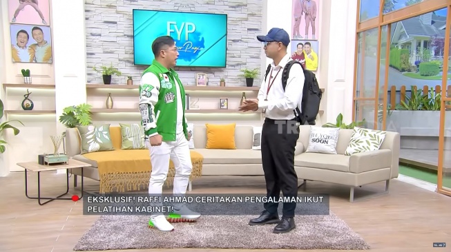 Irfan Hakim dan Raffi Ahmad di acara televisi bertajuk FYP (YouTube/TRANS7 OFFICIAL)