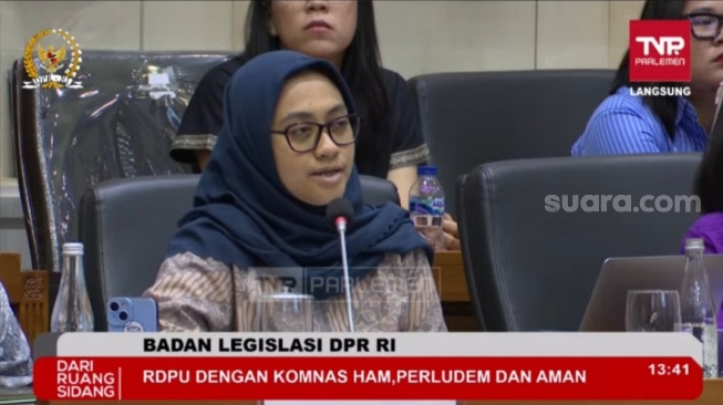 Direktur Eksekutif Perludem, Khoirunnisa Nur Agustyati. (Tangkapan layar/Bagaskara)