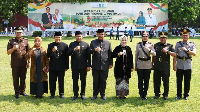 HUT Provinsi Jawa Timur yang ke-79, Pemkab Kediri Komitmen Tingkatkan Kontribusi Pembangunan