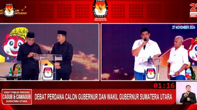 Debat Perdana Pilgub Sumut, Bobby Tanya Alasan Edy Lebih Pilih Beli Medan Club Dibanding Pengobatan Gratis