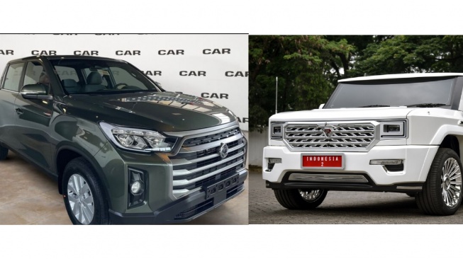 Duel Kendaraan Tangguh Pindad Maung Garuda vs SsangYong Rexton D-Cab, Karya Anak Bangsa vs Mobil Korea