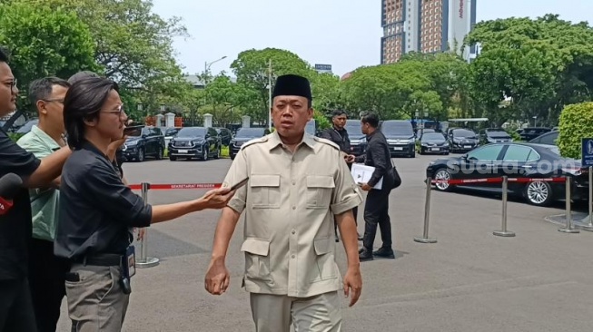 Menteri Agraria dan Tata Ruang/Kepala Badan Pertanahan Nasional (ATR/BPN), Nusron Wahid. (Suara.com/Novian)