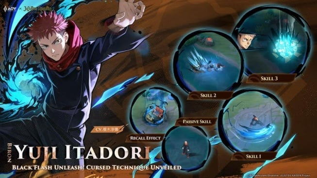 Skin Jujutsu Kaisen Hadir ke Arena of Valor, Bisa Diklaim Gratis