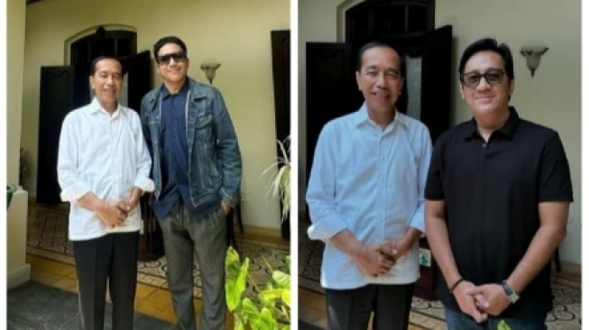 Desta dan Andre Taulany Berkunjung ke Rumah Jokowi di Solo, Ada Apa?