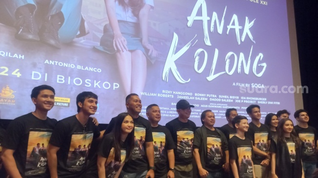 Konferensi pers film Anak Kolong di kawasan Menteng, Jakarta Pusat, Jumat (1/11/2024). [Suara.com/Tiara Rosana]