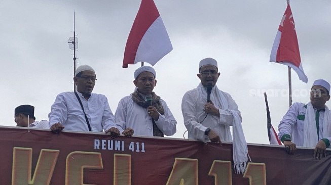 Massa Aksi Reuni 411 Bubar, Menantu Rizieq Shihab Minta Umat Jangan Terpecah karena Beda Pilihan Pilkada