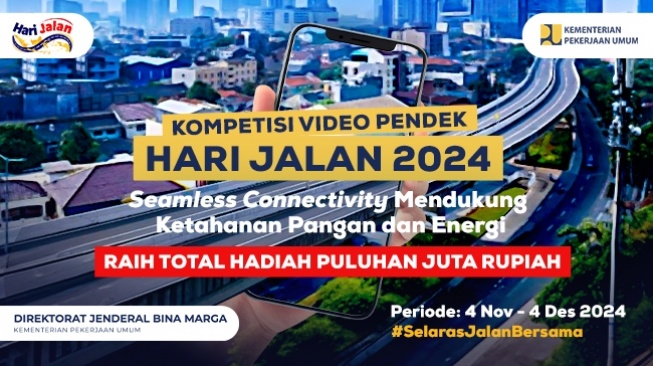 Raih Hadiah Jutaan Rupiah, Yuk Ikutan Kompetisi Video Pendek Hari Jalan 2024