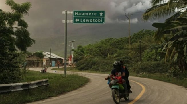 Erupsi Gunung Lewotobi Laki-Laki (ANTARA FOTO/Mega Tokan)