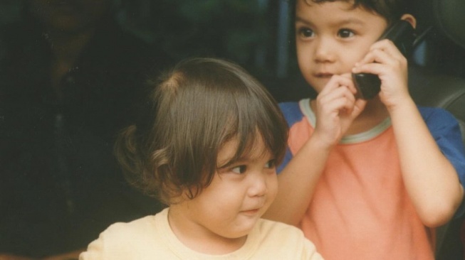 Foto El Rumi dan Al Ghazali saat masih kecil (Instagram)